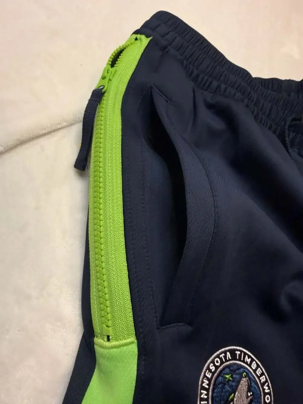 Nike Minnesota Timberwolves NBA Team Issued Tear-Away Warm-Up Pants Men's Medium